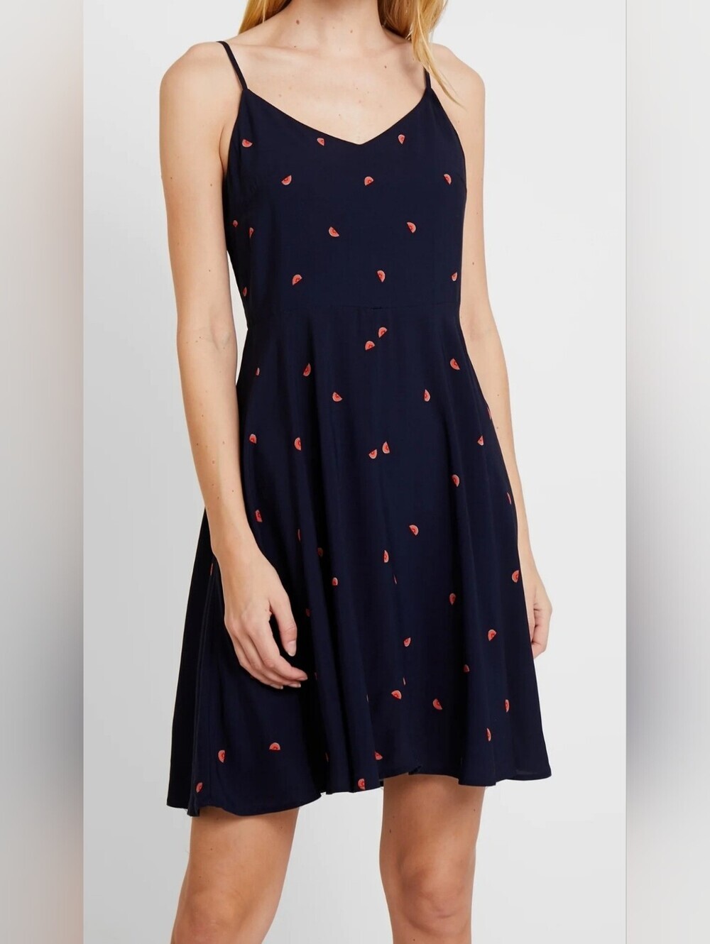 GAP Navy Mini Dress with Watermelon Accent